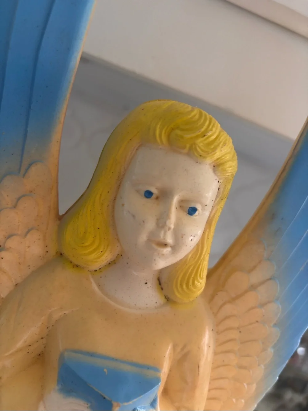 Vintage Christmas Angel Blow Mold Light